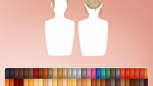 Preview image 1 for Clay Candy Palette - Serena Hairstyle by ENRIQUES4.