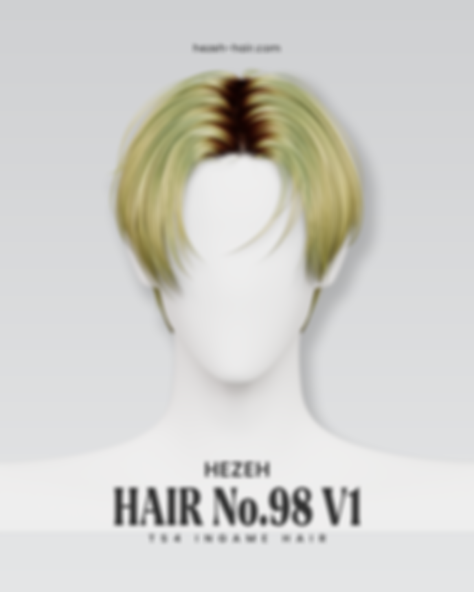 Preview image 1 for Hair No.98 V1 by HEZEH.