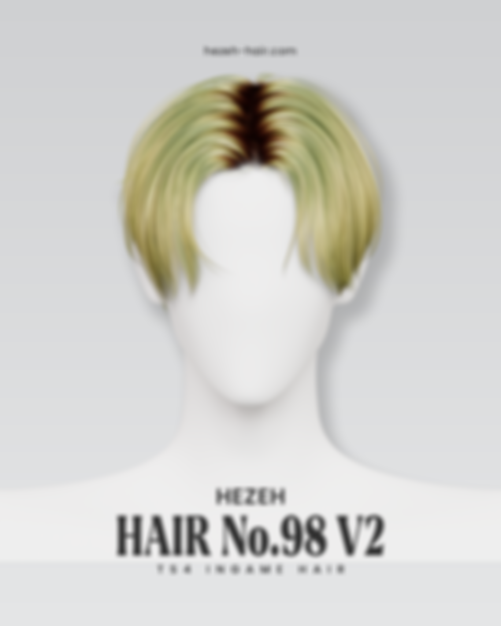 Preview image 1 for Hair No.98 V2 by HEZEH.