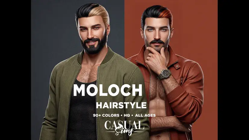 Preview image 1 for NEW CC ALERT: MOLOCH HAIRSTYLE BY CASUAL SIMS - LOW VOLUME by ZENX.