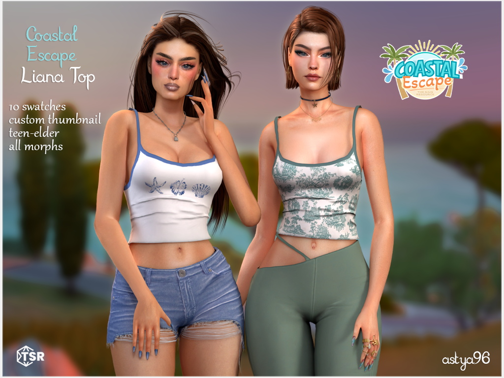 Preview image 1 for Coastal Escape Liana Top by ASTYA96.