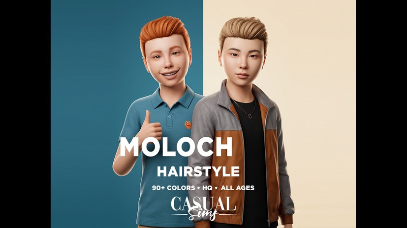 Preview image 1 for MOLOCH HAIRSTYLE: CHILDREN- HIGH VOLUME by ZENX.