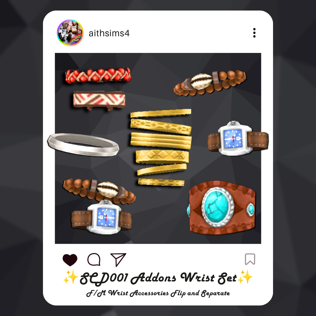 Preview image 1 for SCD001 Addons Wrist Set by AITH.