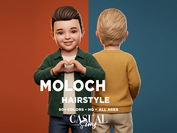 Preview image 1 for MOLOCH HAIRSTYLE - TODDLERS - LOW VOLUME by ZENX.