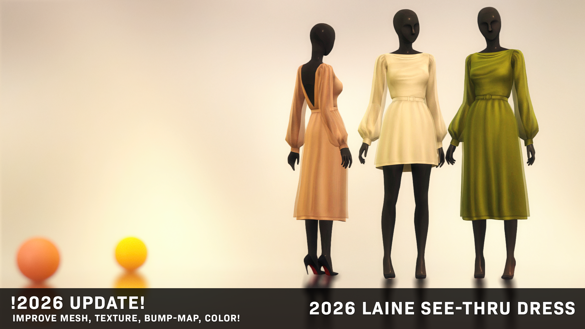 Preview image 1 for 2026 Laine See-Thru Dress by RUSTYSIMS.