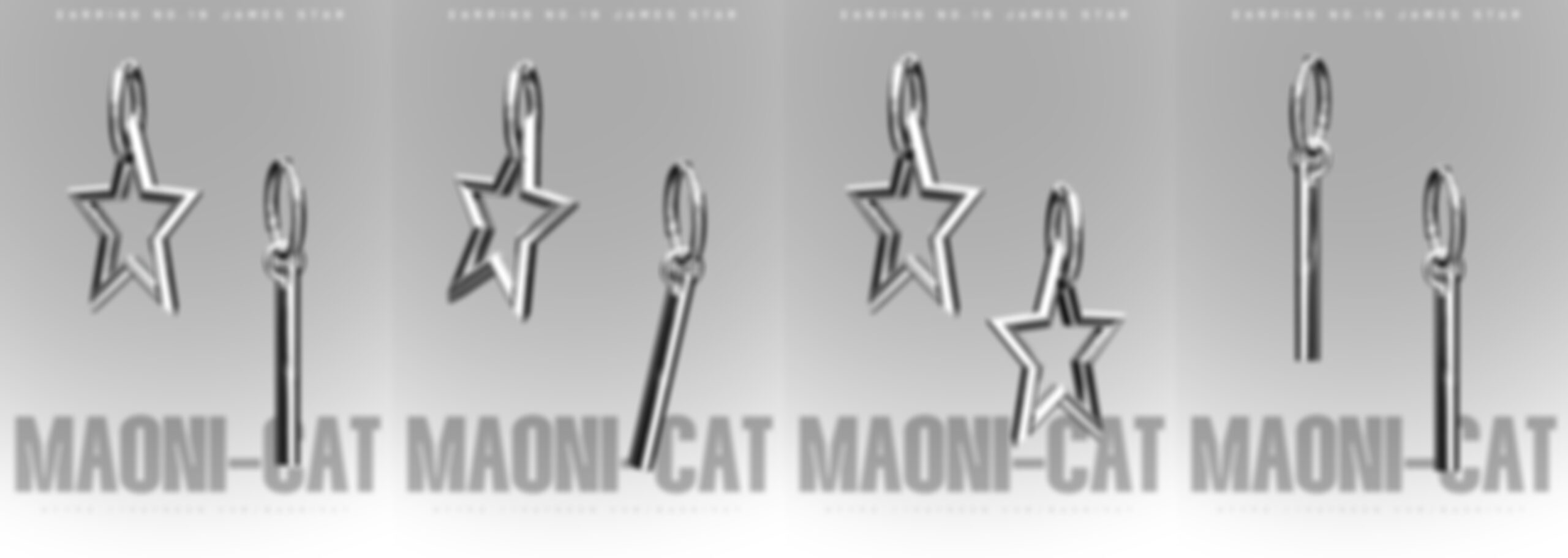 Preview image 1 for 26-08 Earring No.19 James Star by MAONICAT.