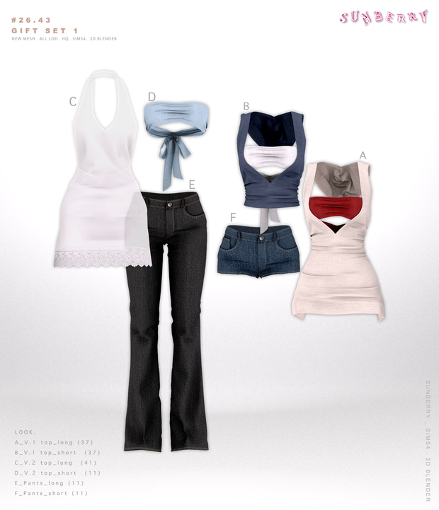 Preview image 1 for Blender Ver]#26.43_GIFT SET 1 by SUNBERRY.
