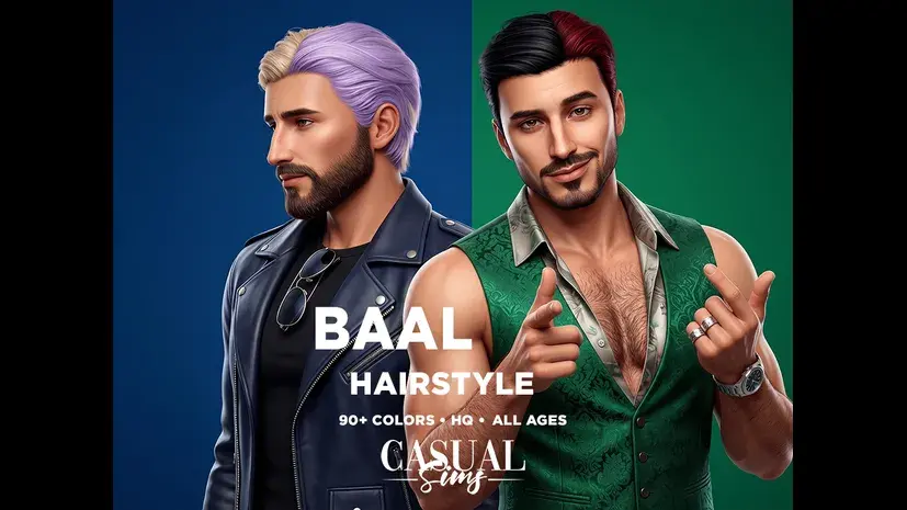 Preview image 1 for The Baal Hairstyle! BICOLOR by ZENX.