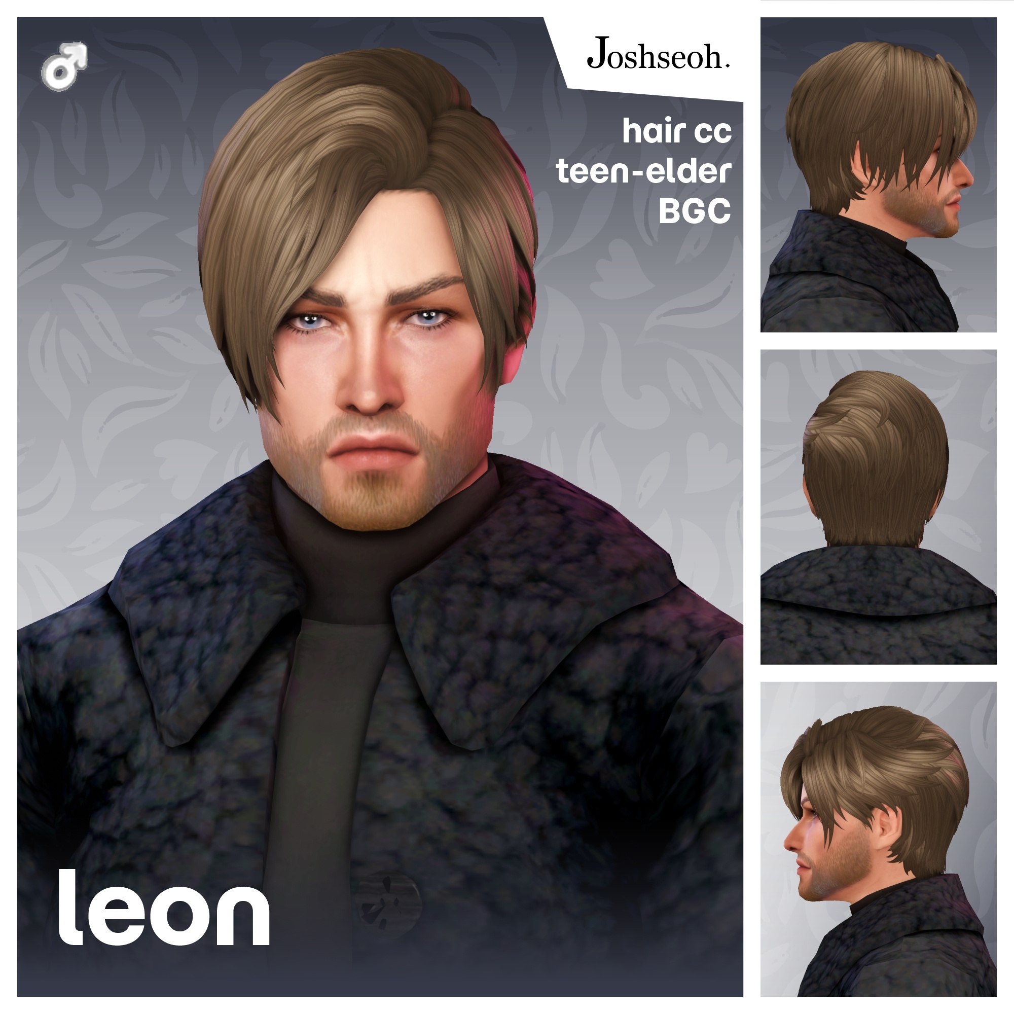 Preview image 1 for Leon S. Kennedy (RE9) Hair - Hair Commissions by JOSH.