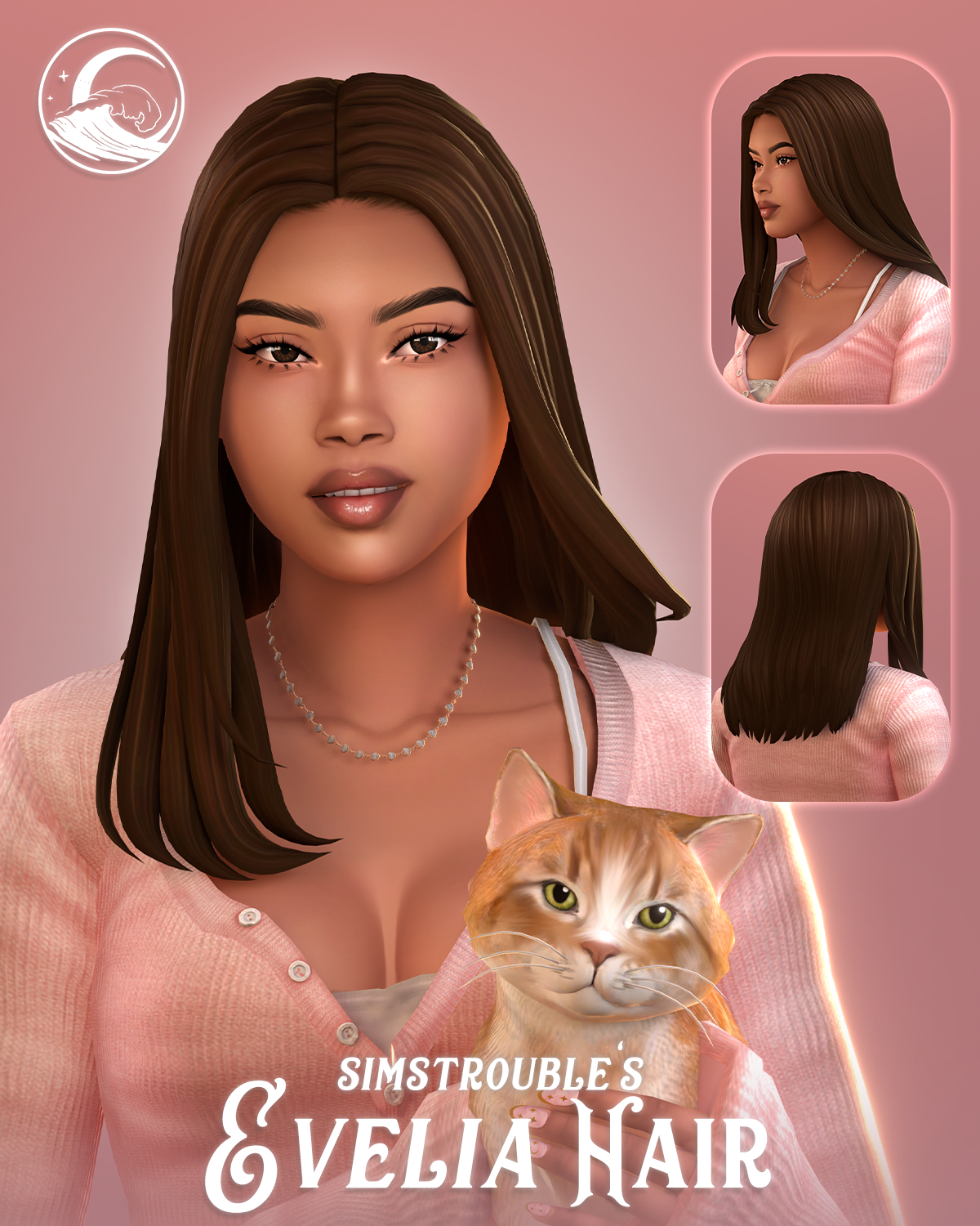 Preview image 1 for Evelia Hairstyle Set by SIMSTROUBLE.