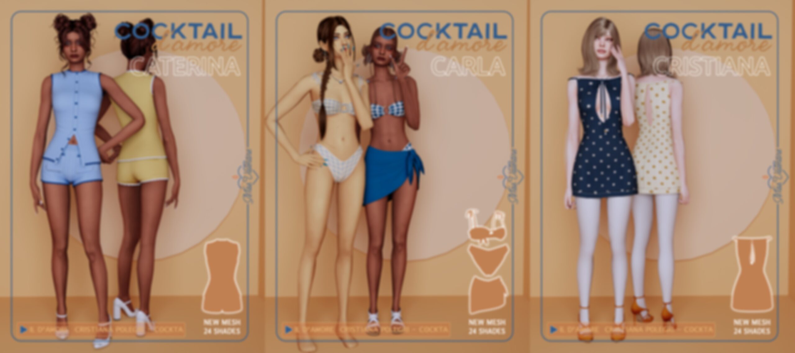 Preview image 1 for Caterina Set, Carla Swimwear and Cristiana Dress *Early Access by MISS.VALENTINE.