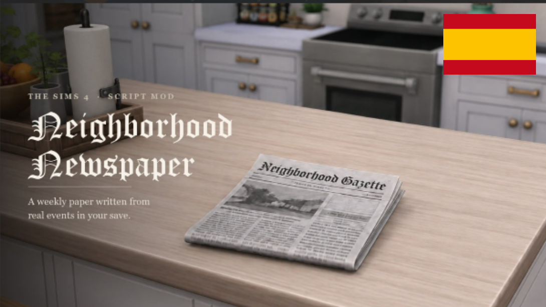 Preview image 1 for The Neighborhood Newspaper By JellyPaws Spanish Translation by ROSHYSIMS.