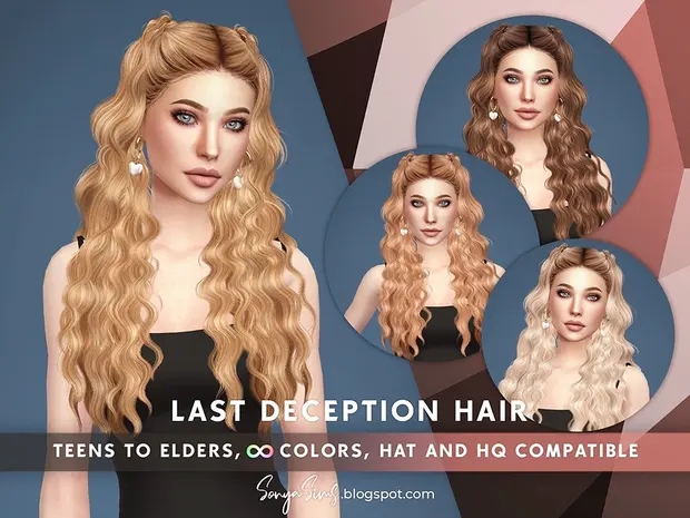 Preview image 1 for Last Deception Hair by SONYASIMS.