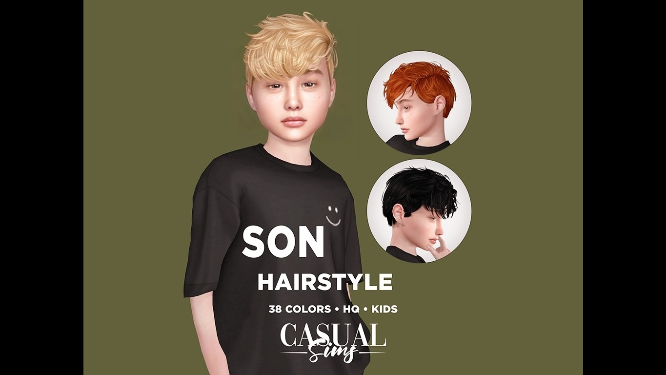 Preview image 1 for Son Hairstyle Children by ZENX.