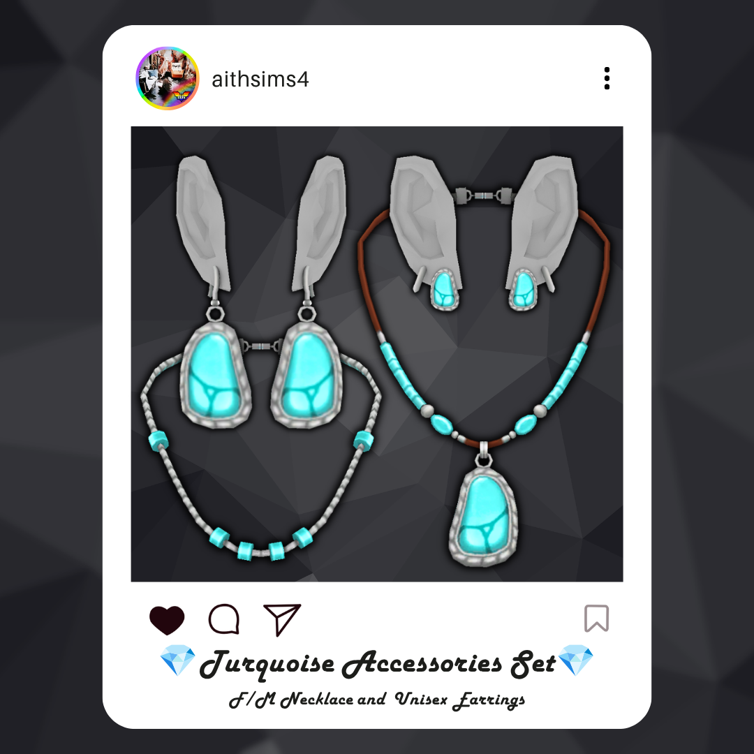 Preview image 1 for Turquoise Accessories Set by AITH.