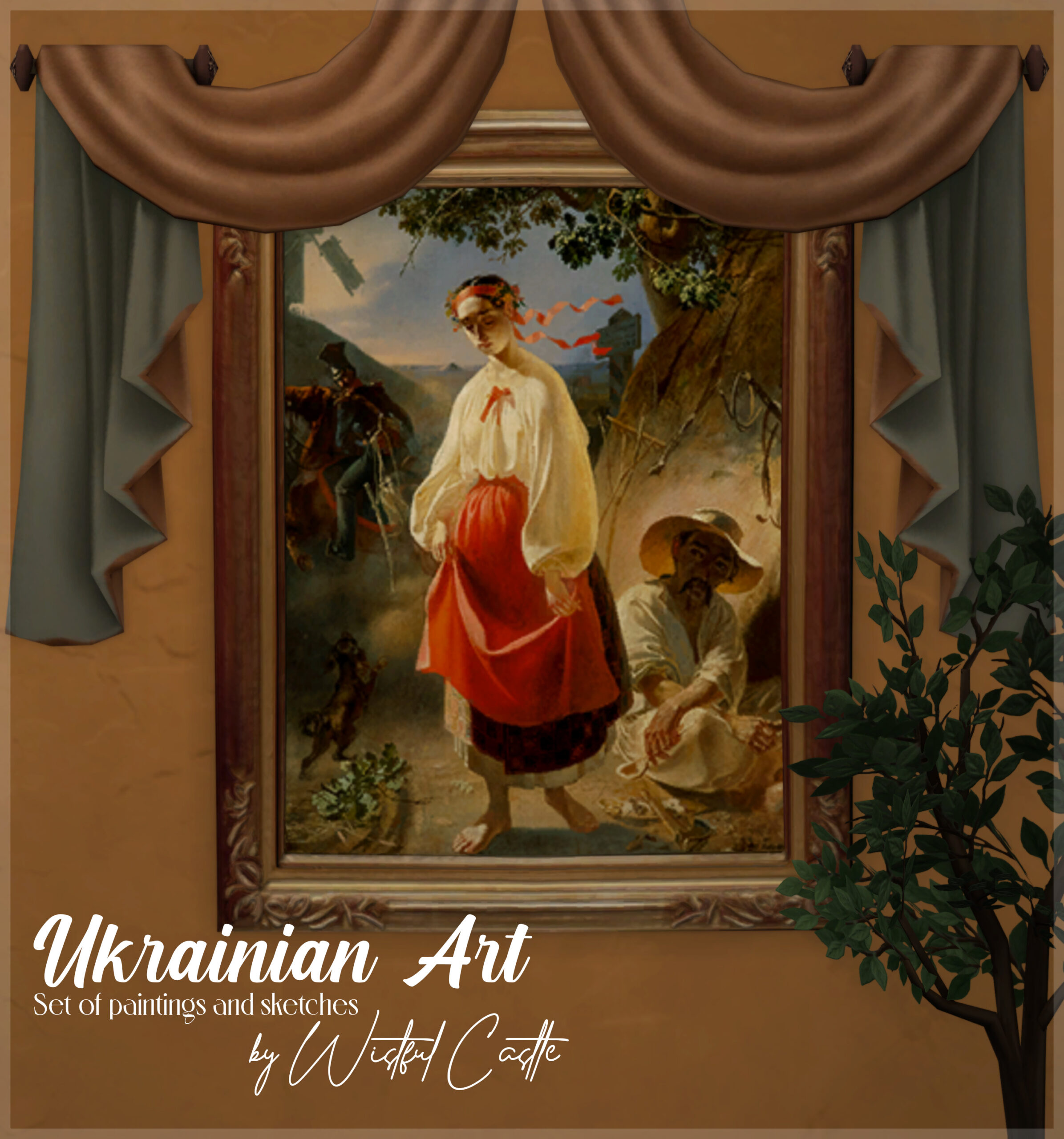 Preview image 1 for Ukrainian art (Set of paintings and sketches) by WISTFULCASTLE.