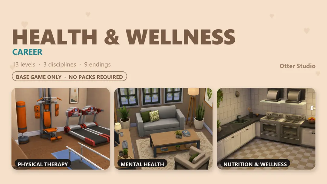 Preview image 1 for HEALTH & WELLNESS CAREER | A Mod By OtterStudio by MELUNN.