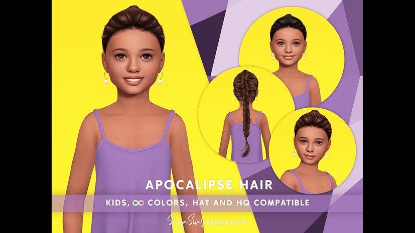 Preview image 1 for Apocalipse Hair (without bangs/frontal strands) by SONYASIMS.