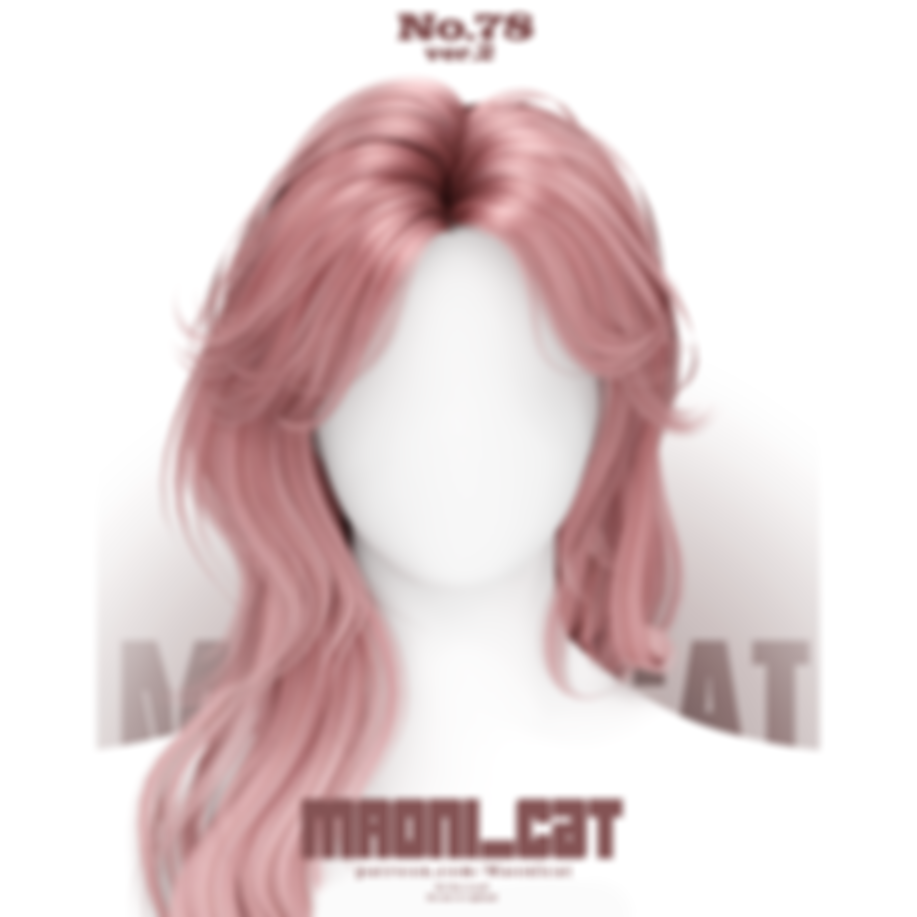 Preview image 1 for 26-08 HAIR No.78 ver.2 by MAONICAT.