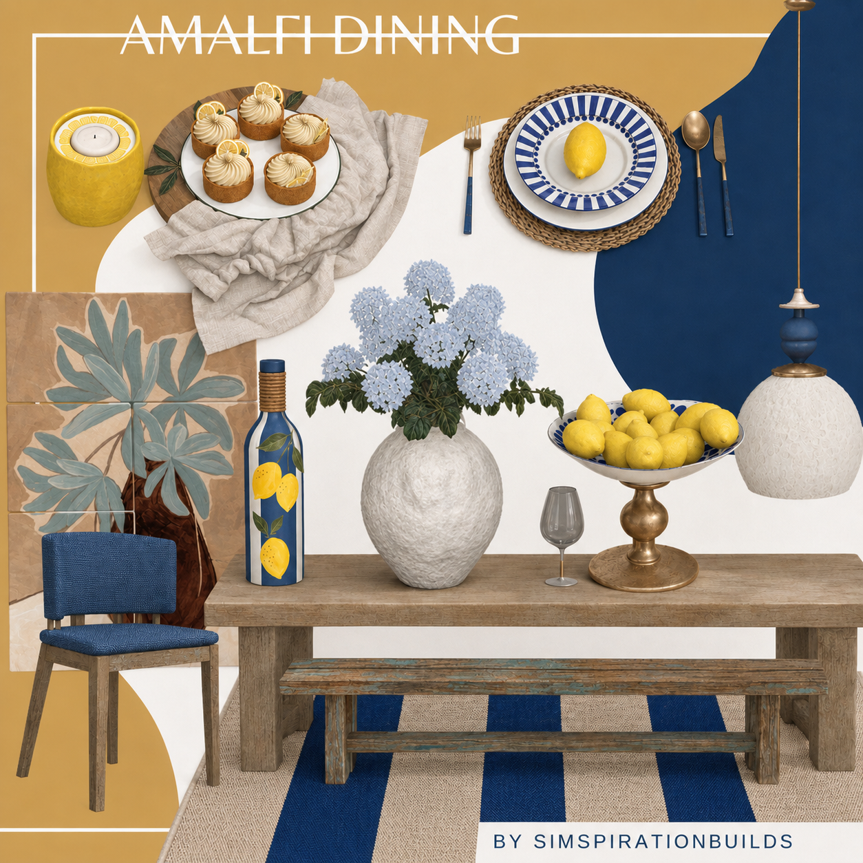 Preview image 1 for Amalfi Dining Set by SIMSPIRATIONBUILDS.