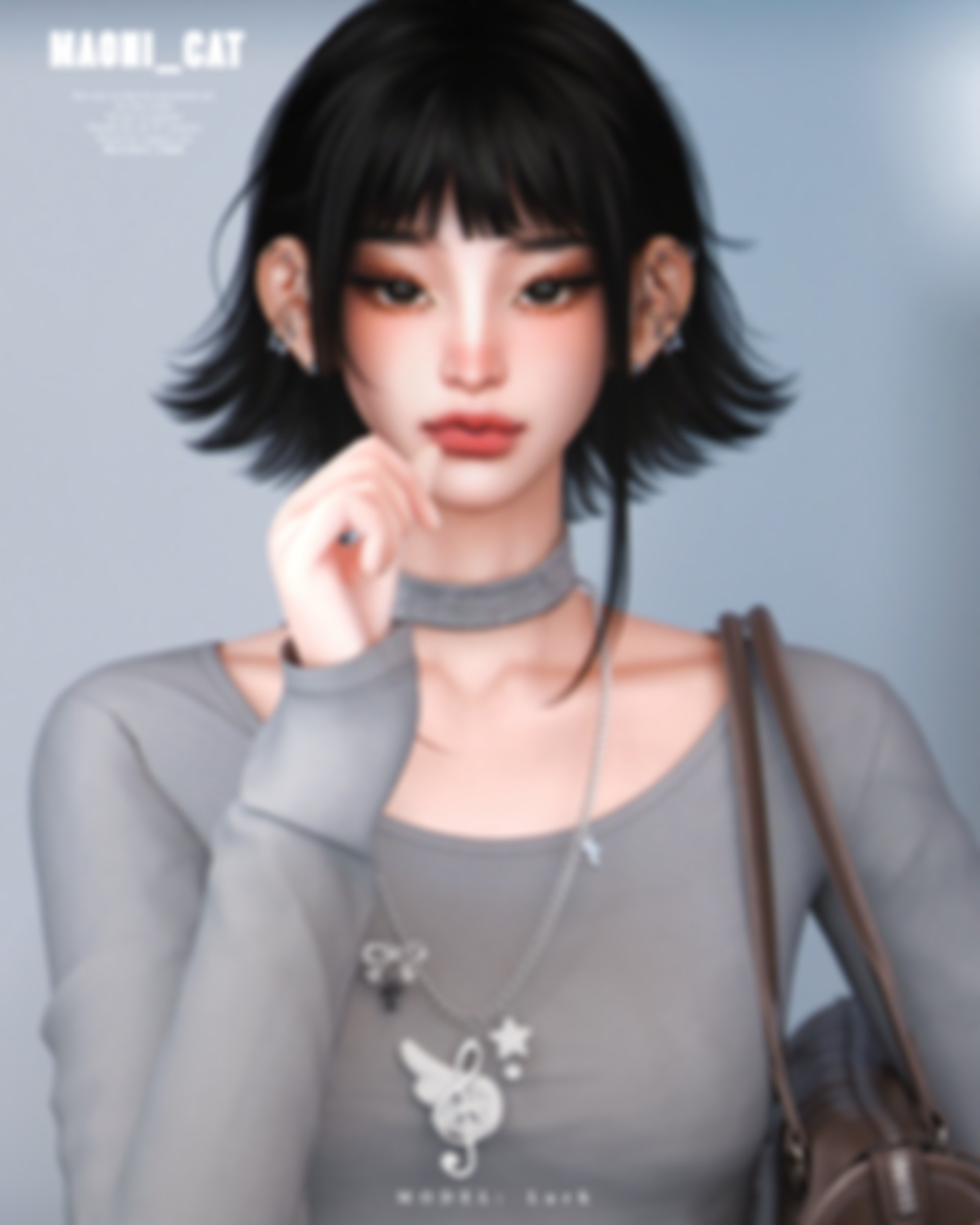 Preview image 1 for 26-09 Necklace No.30 Winged musical note by MAONICAT.