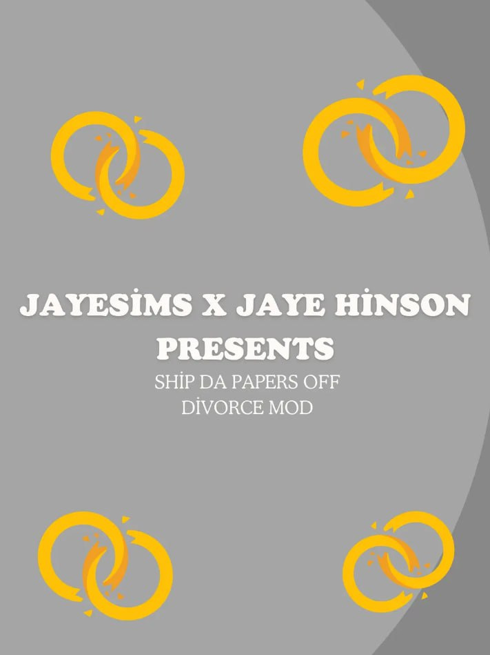 Preview image 1 for Ship Da Papers Off (Stay or go Divorce Mod) por JayESims / Traduccion al espanol by DOKIMTZ.
