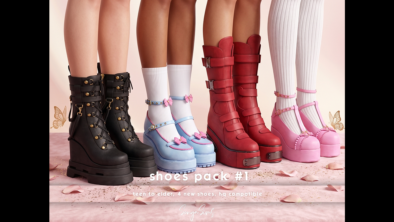 Preview image 1 for Shoes Pack #1: Complete Set by SONYASIMS.