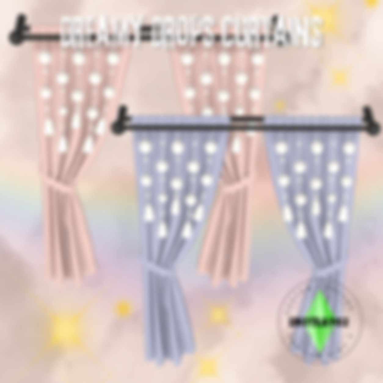 Preview image 1 for Dream Drops Curtains by SNOTRA902.