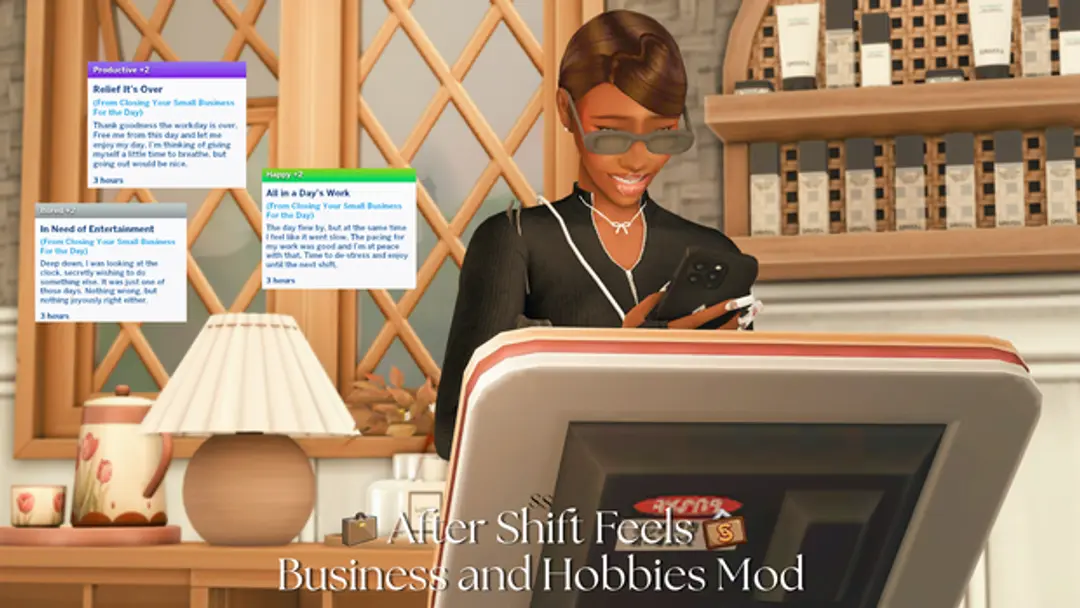 Preview image 1 for Business and Hobbies Mod (After Shift Feels) Sasha's Space / Traduccion al espanol by DOKIMTZ.