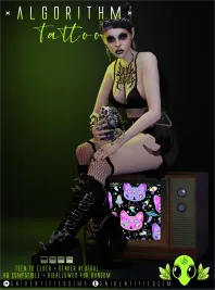 Sims 4 knee tattoo CC Algorithm Tattoo by UNIDENTIFIEDSIMS