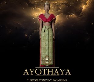 Sims 4 aesthetic clothing CC AYOTHAYA by MSSIMS MARS BERGMAN