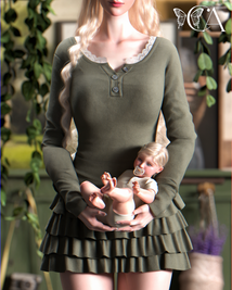 Sims 4 infant CC [CA33] - Little Bloom - Posepack by ChicAura