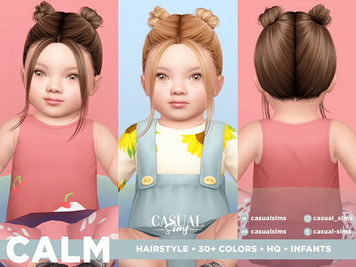 Sims 4 infant CC Calm Hairstyle for Infants - With Bangs by SonyaSims