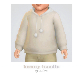 Sims 4 infant CC Casteru' Bunny & Layered Hoodie (Infants Conversion) by adrienpastel