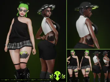 Sims 4 knee tattoo CC Cauldron Bubble Tattoo by UNIDENTIFIEDSIMS