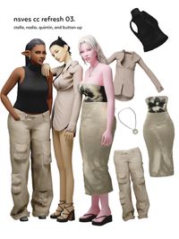 Sims 4 aesthetic clothing CC cc refresh 03 by nsves