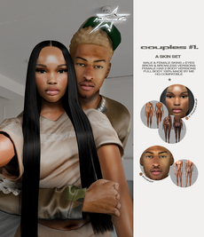 Sims 4 skins CC couples #1 set by VIVI