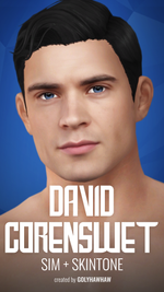 Sims 4 skins CC David Corenswet Sim + Skin by Golyhawhaw