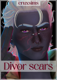 Sims 4 skins CC Divor scars by cruxsims