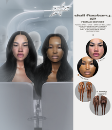 Sims 4 skins CC doll factory #2 skin set by VIVI