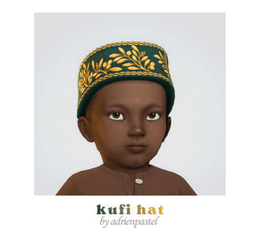 Sims 4 infant CC EP21 Kufi & Agbada Hats (Infants Conversion) by adrienpastel