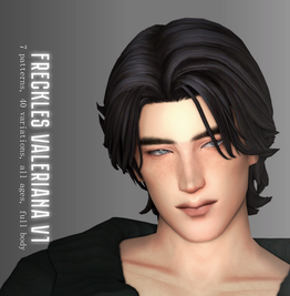 Sims 4 skins CC Freckles "Valeriana" V1 by Jarride