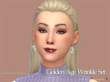 Sims 4 skins CC Golden Age Wrinkle Set (Early Access until 3/25) by Sunflower Petals