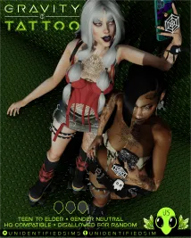 Sims 4 knee tattoo CC Gravity Tattoo by UNIDENTIFIEDSIMS