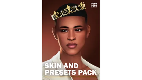 Sims 4 skins CC ✨LOUIS SKIN AND NOSE PRESETS PACK by Poyo