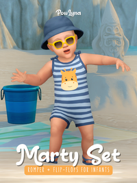 Sims 4 infant CC MARTY set by PowLuna
