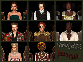 Sims 4 royalty CC NPC based on Royalty & Legacy | no CC by kem13m ️