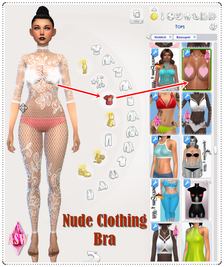 Sims 4 aesthetic clothing CC Nude Clothing by ASW