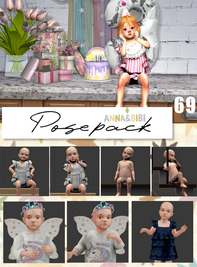 Sims 4 infant CC  Posepack_069 [Anna&Bibi] by Gabriely Cardozo