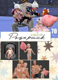 Sims 4 infant CC  Posepack_070 [Anna&Bibi] by Gabriely Cardozo